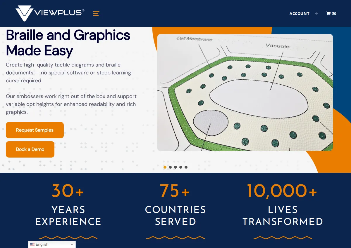 Store homepage