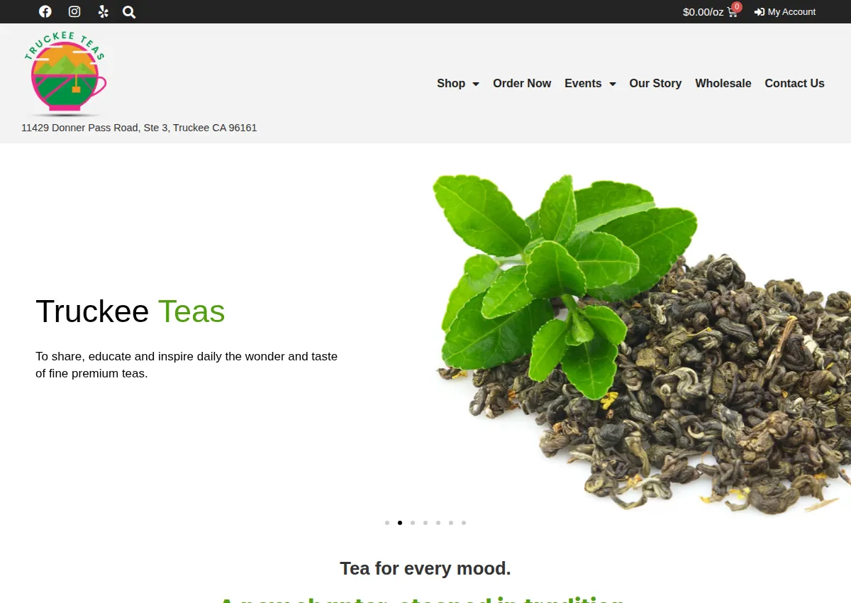 Store homepage