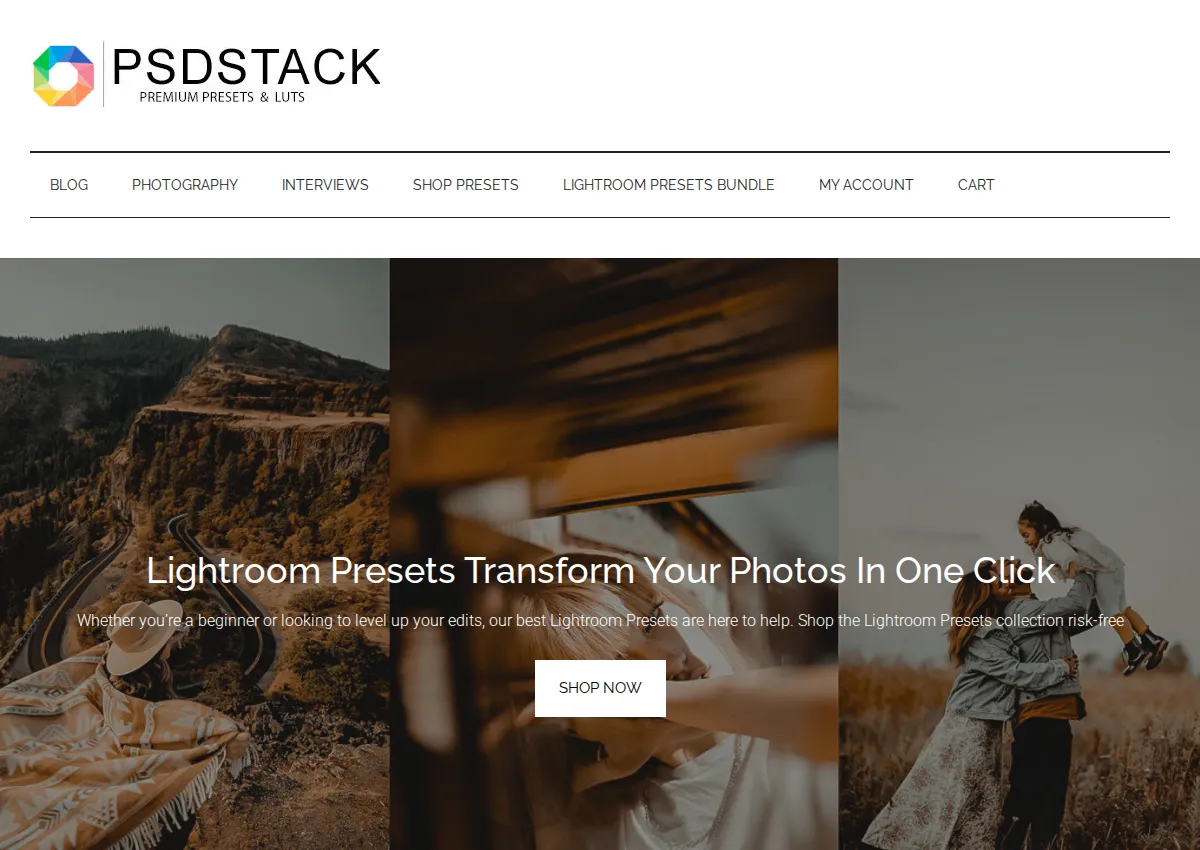 Store homepage