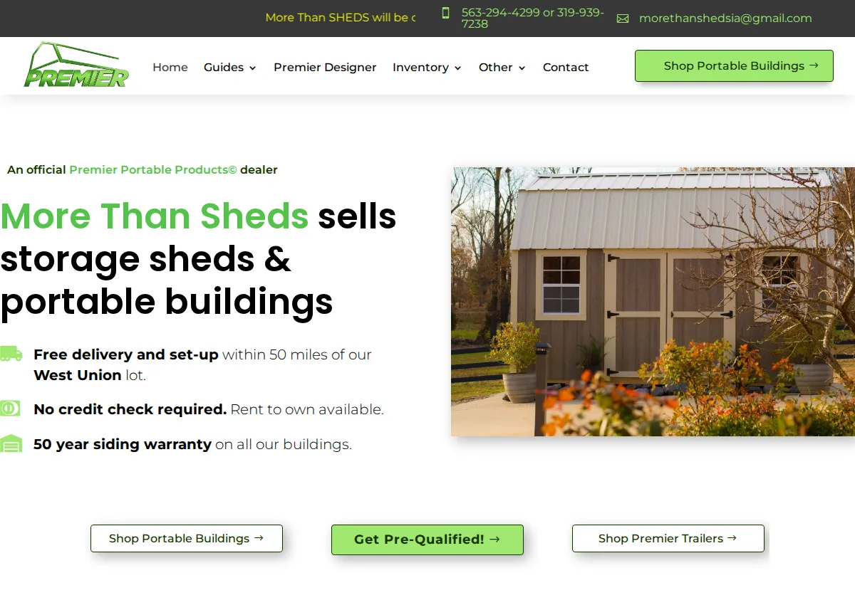 Store homepage