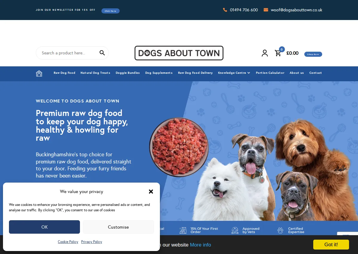 Store homepage