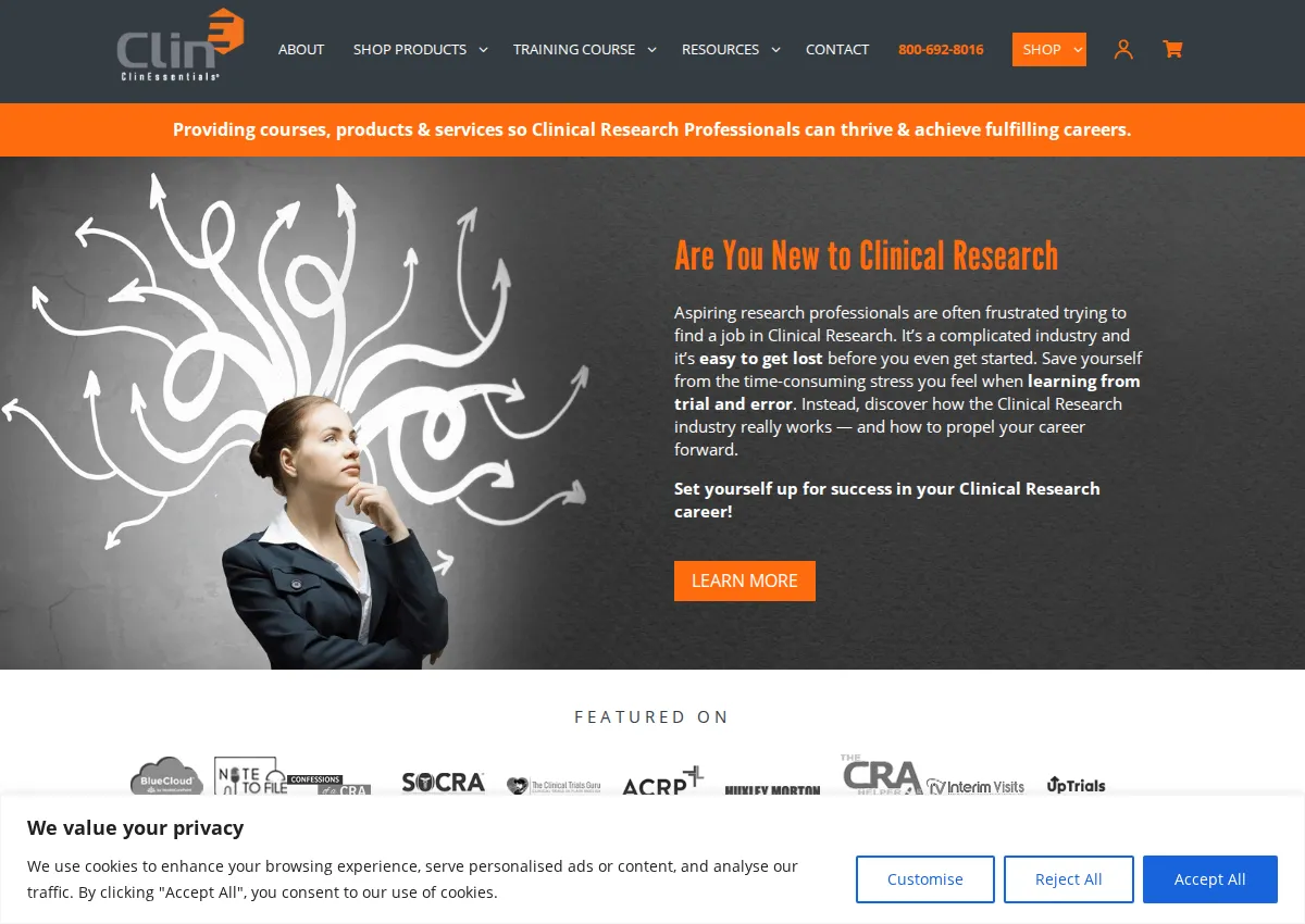 Store homepage