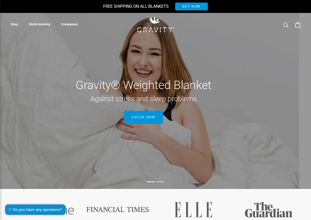 Store homepage