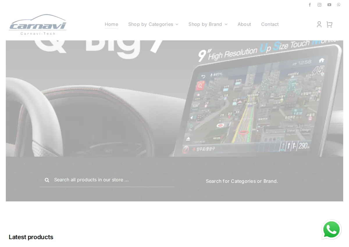 Store homepage