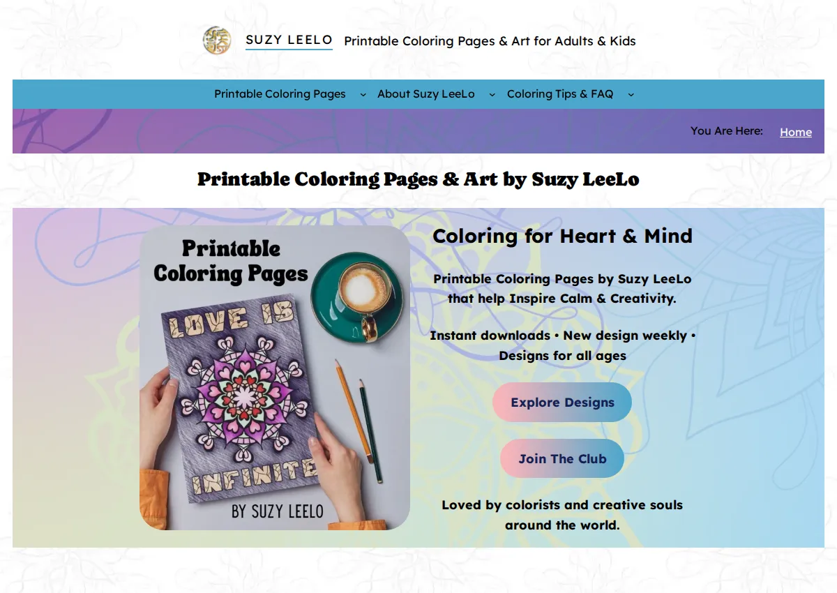 Store homepage