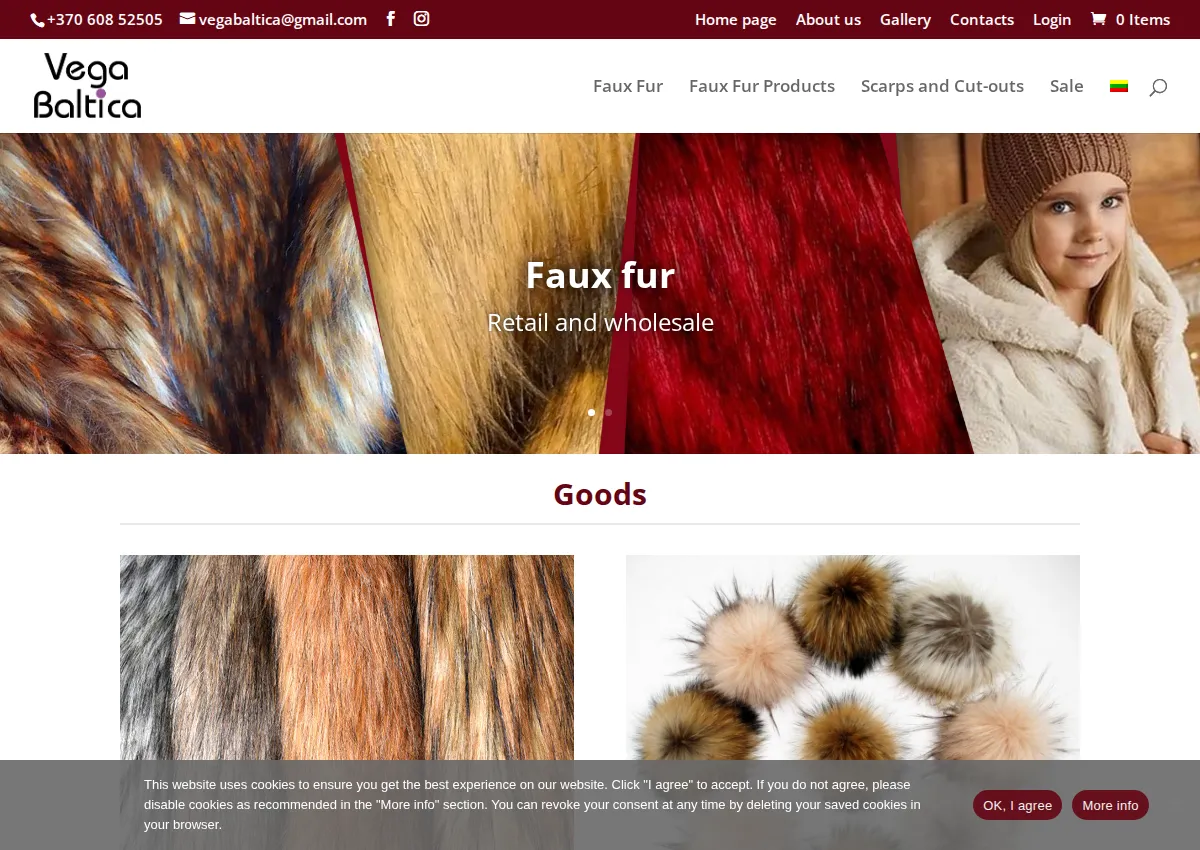Store homepage