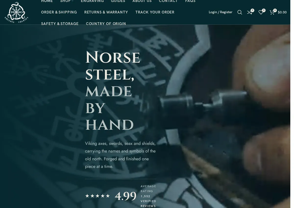 Store homepage