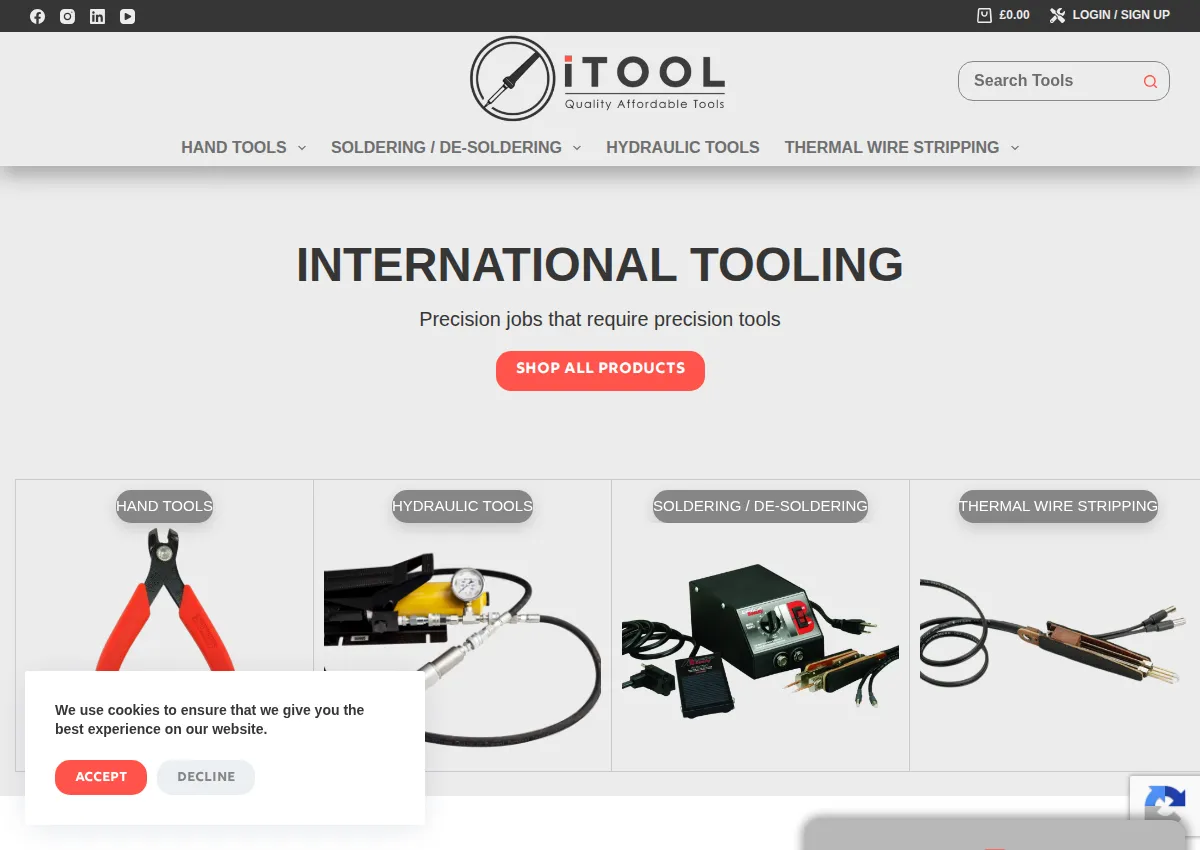 Store homepage