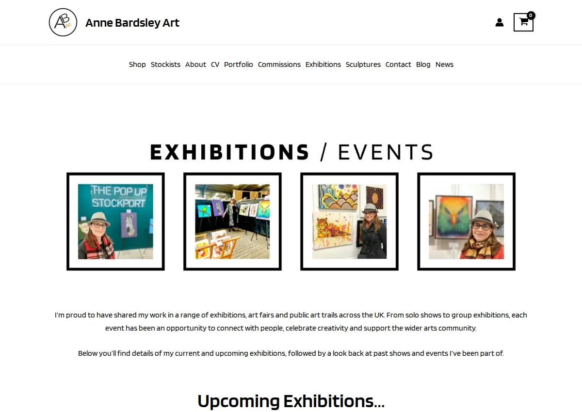 Store homepage