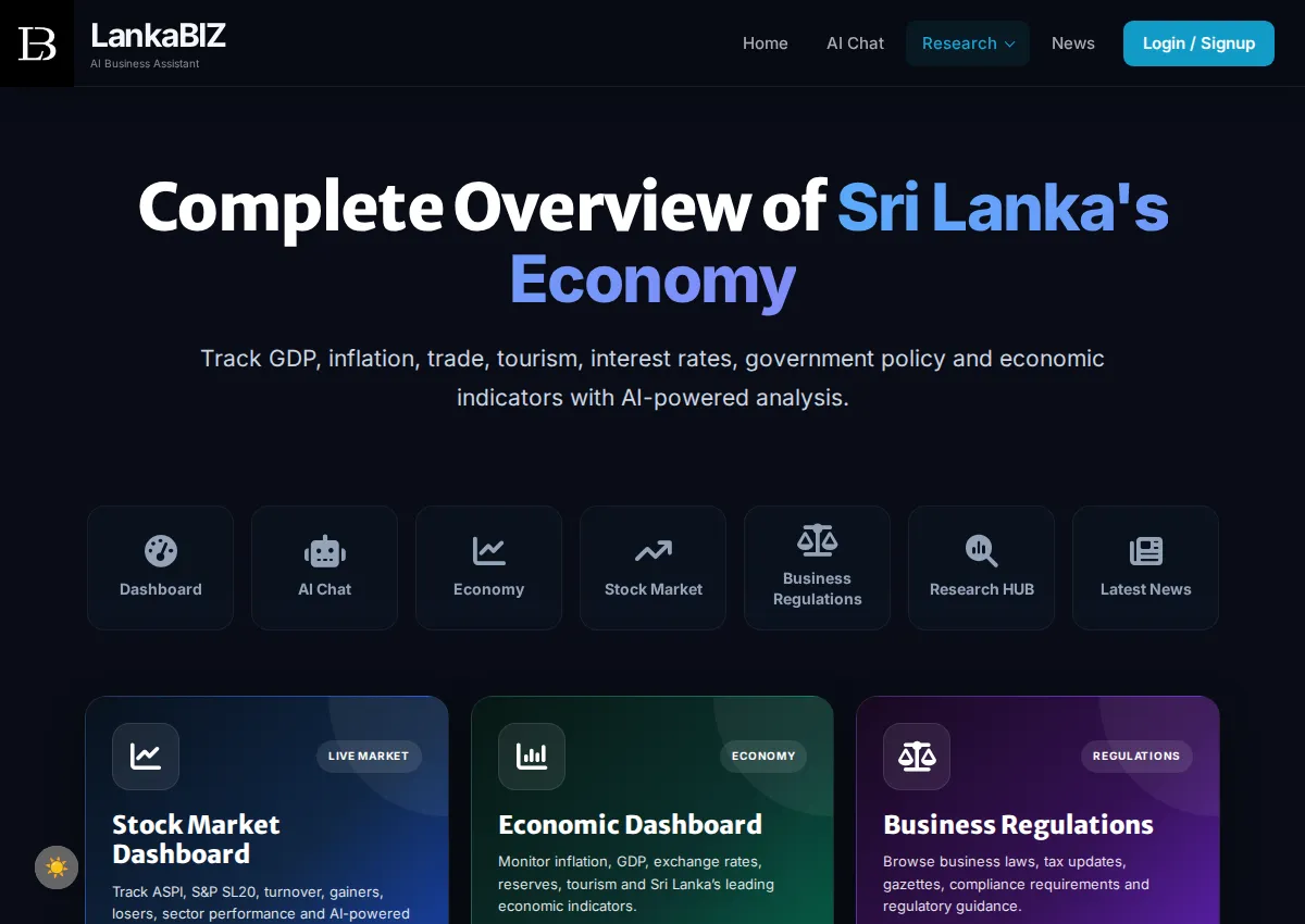 Store homepage