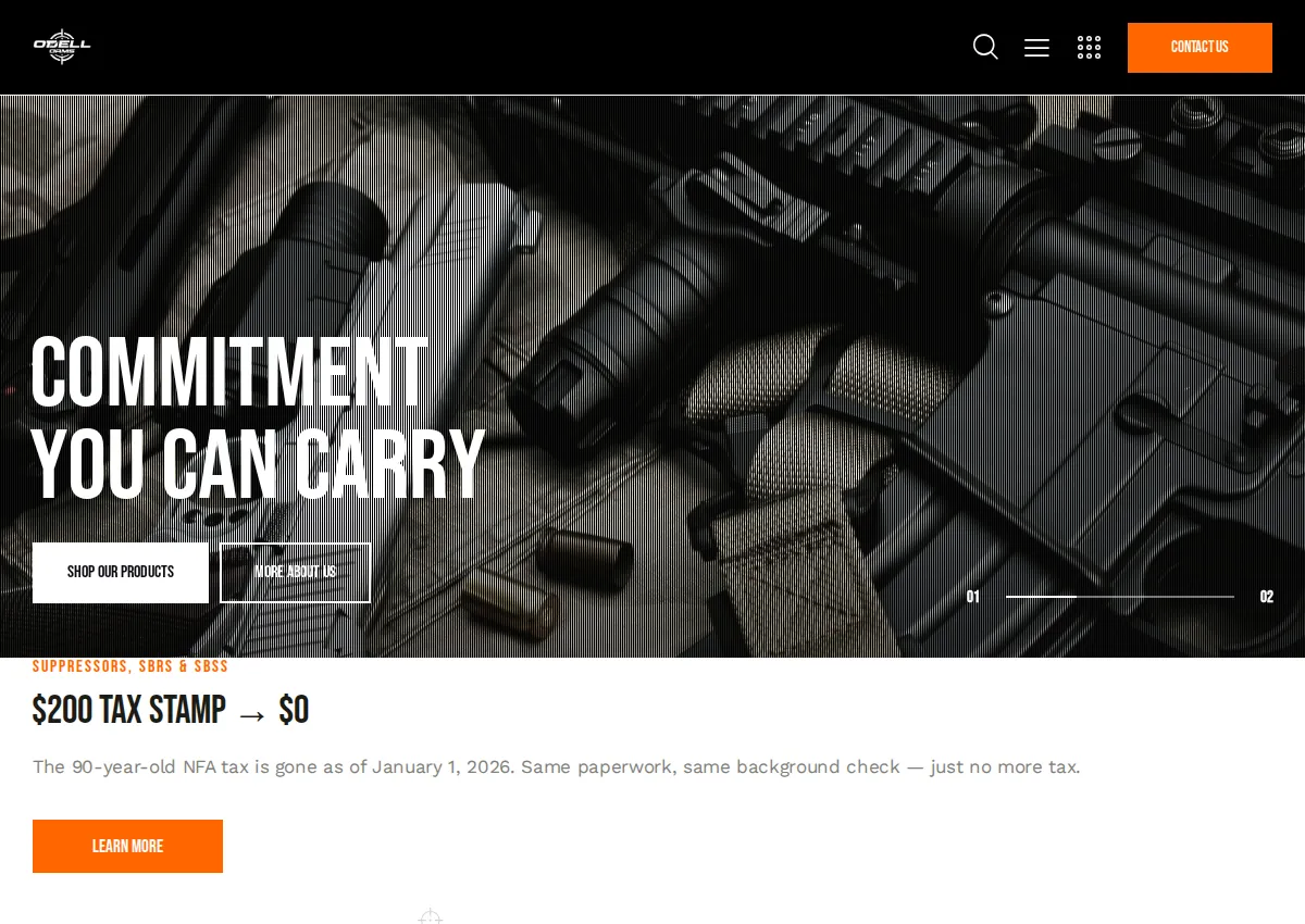 Store homepage