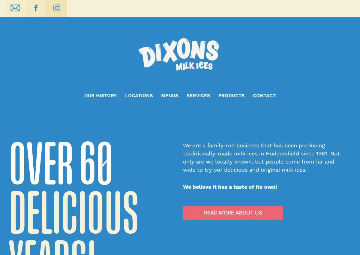 Store homepage