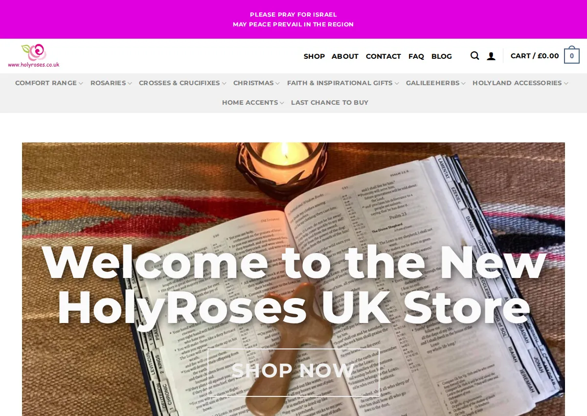 Store homepage
