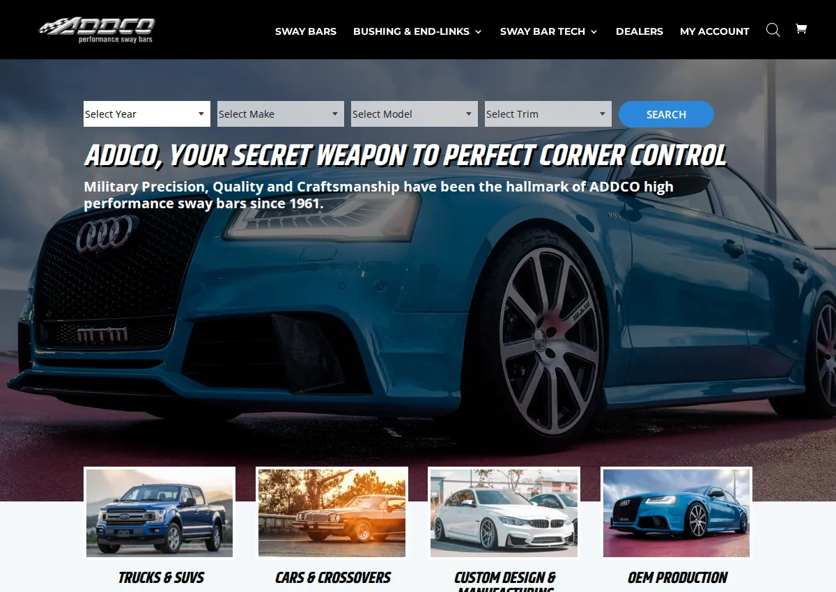 Store homepage
