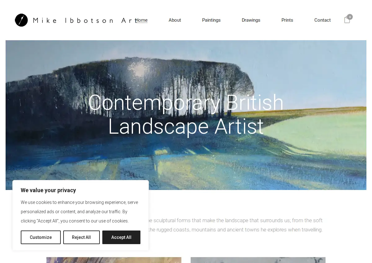 Store homepage