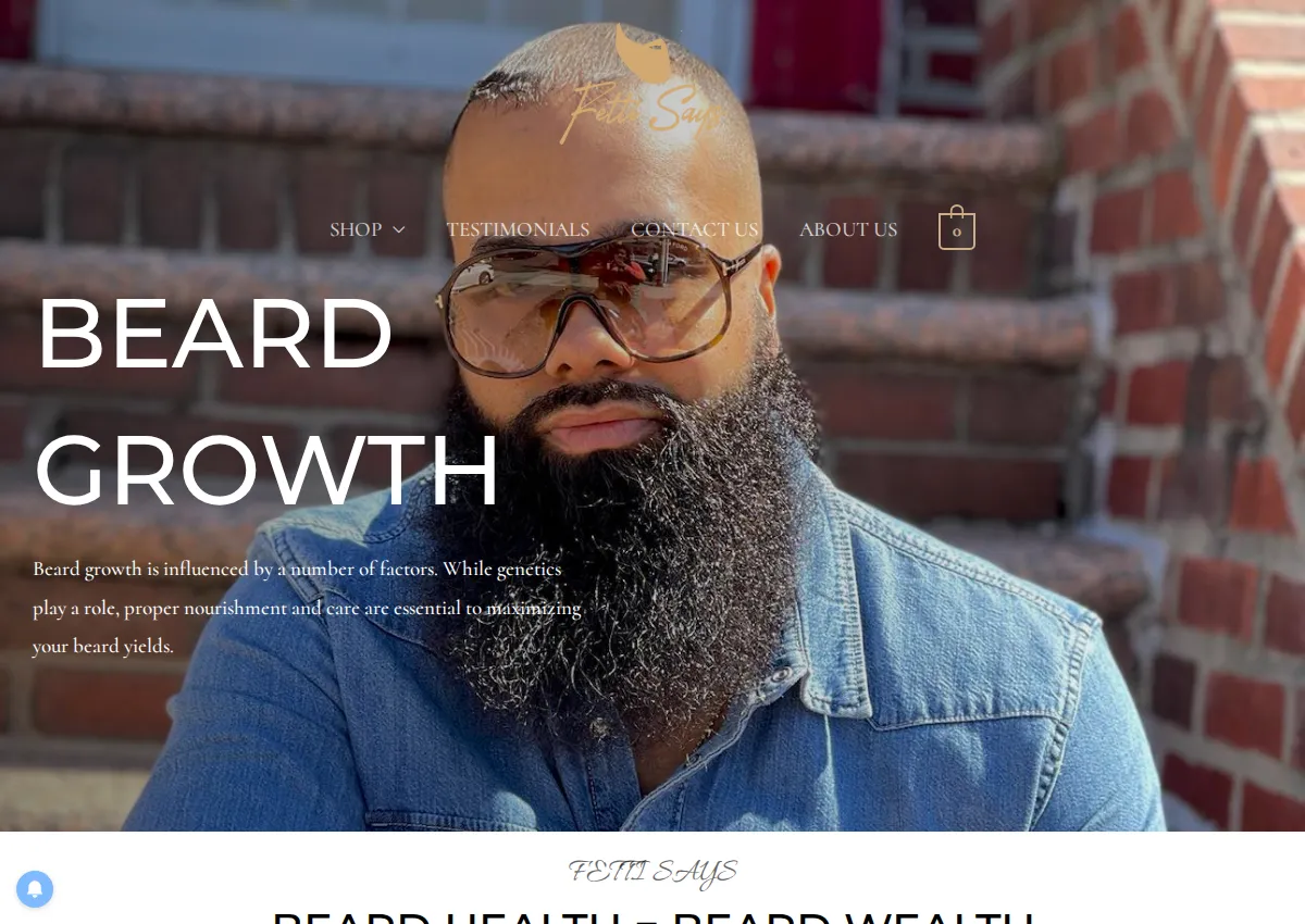 Store homepage