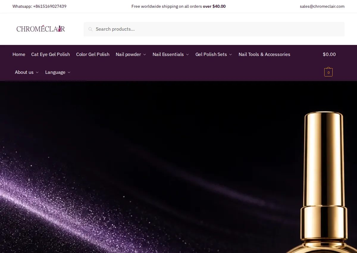Store homepage