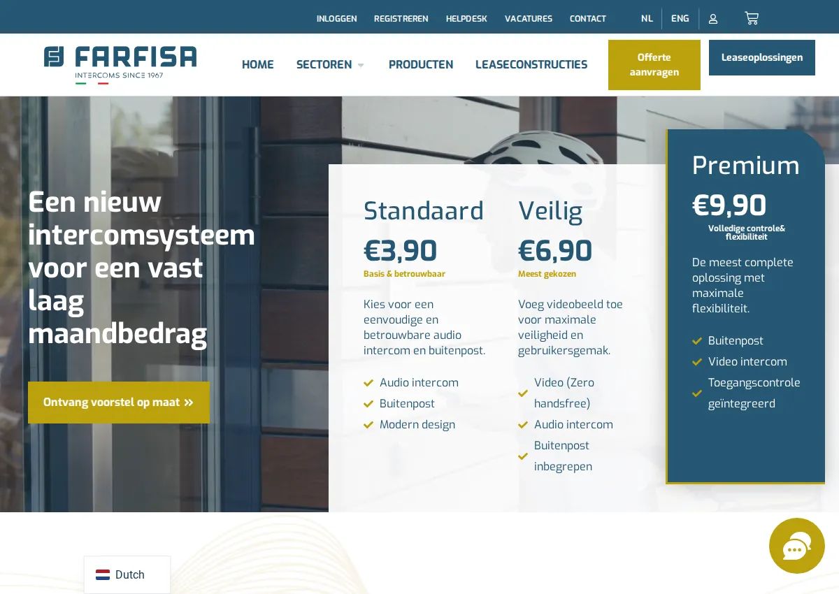 Store homepage