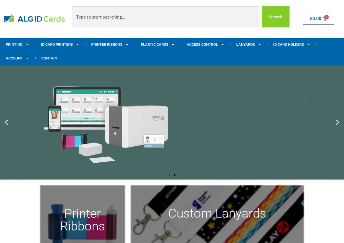 Store homepage