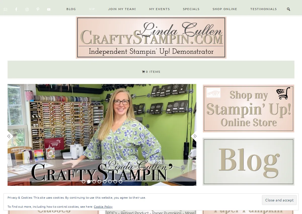 Store homepage