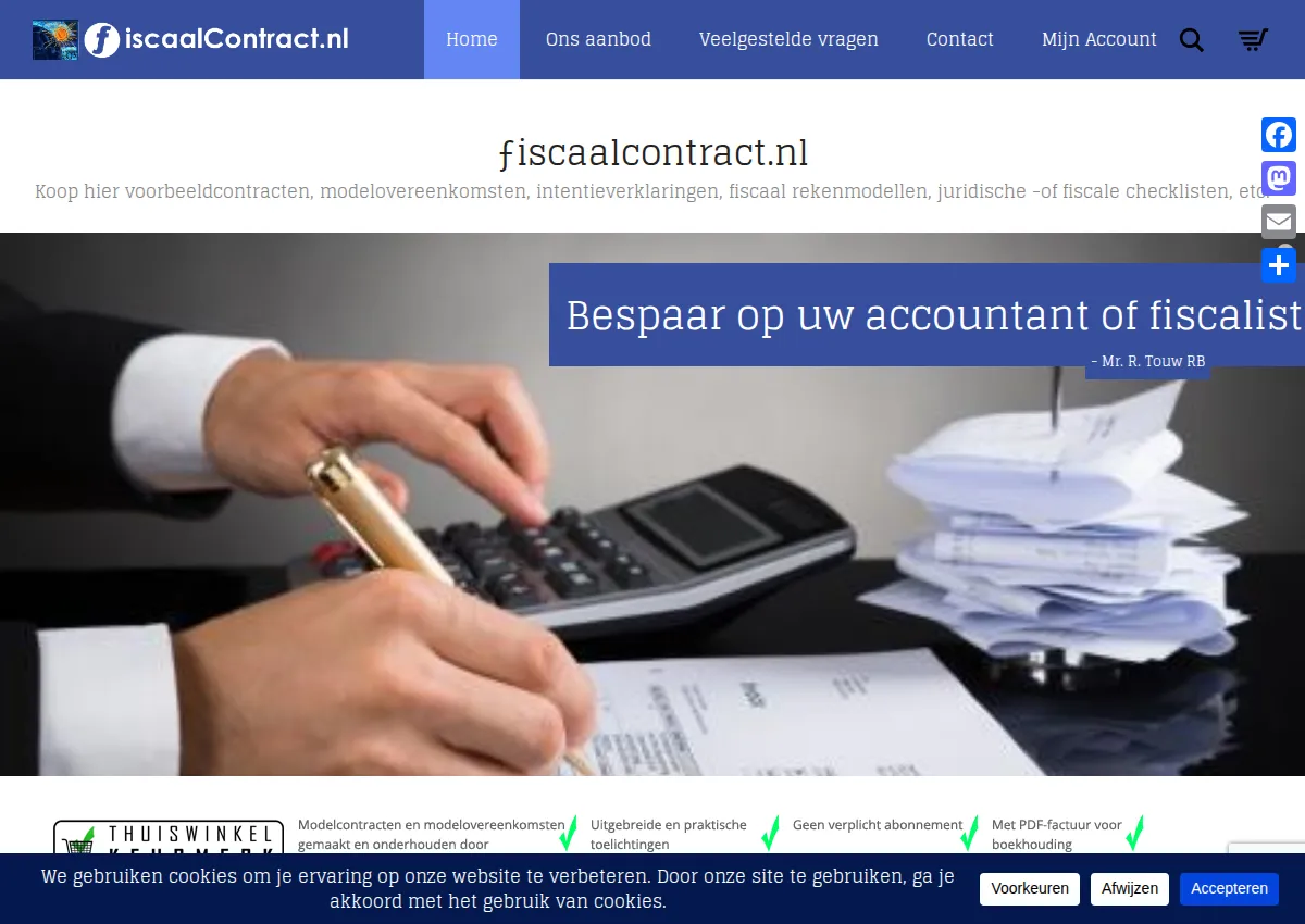 Store homepage