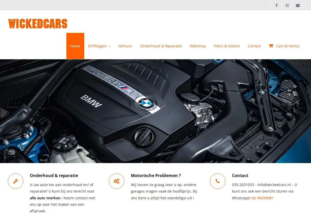 Store homepage