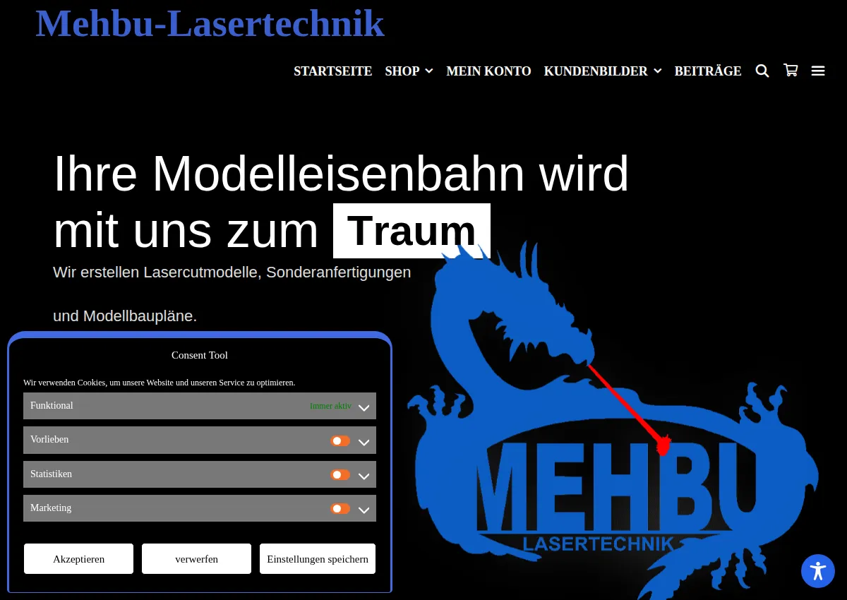 Store homepage