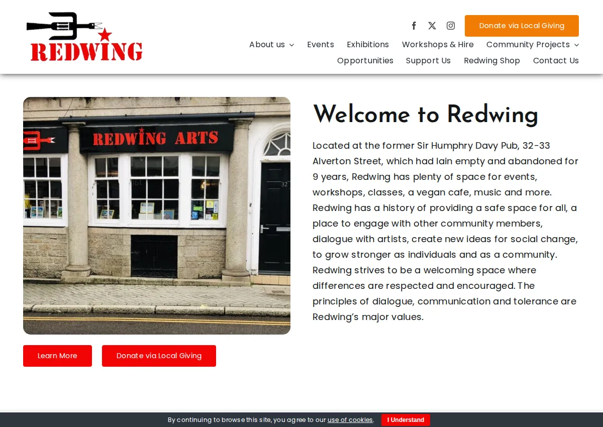 Store homepage