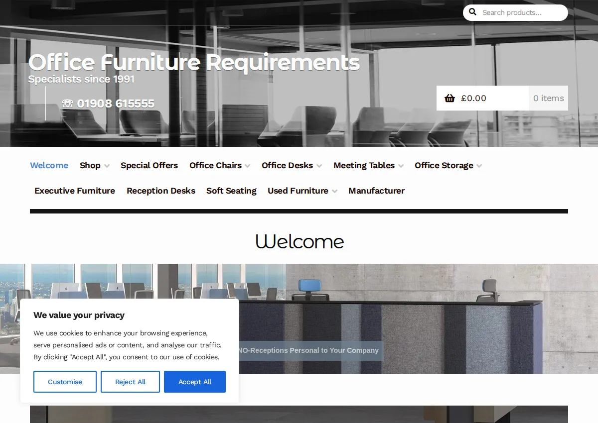 Store homepage
