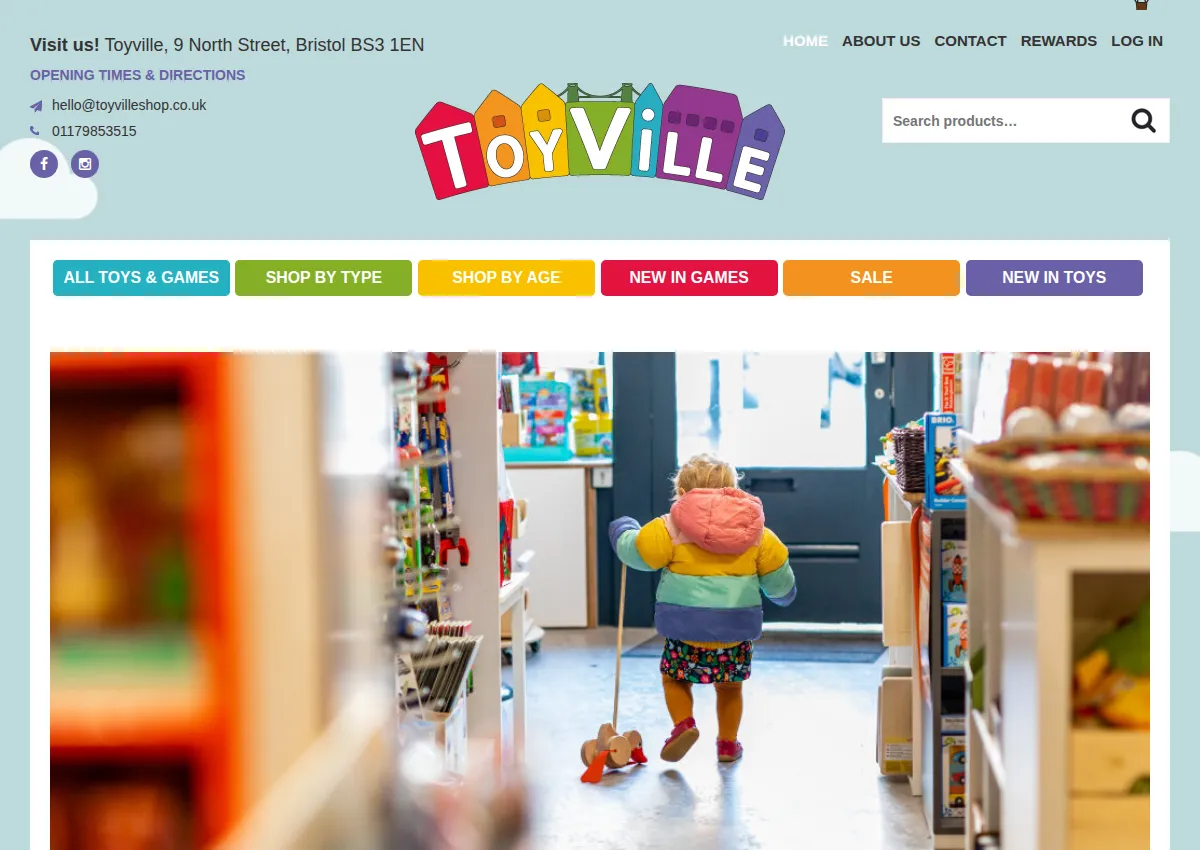 Store homepage