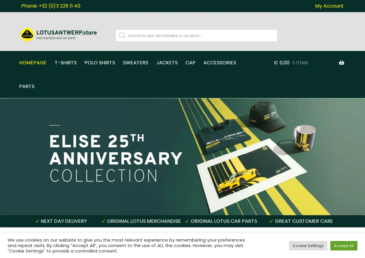 Store homepage