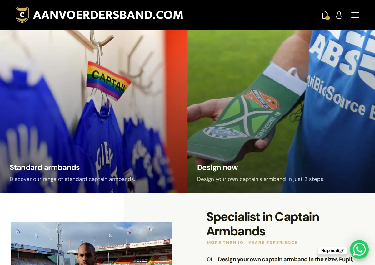 Store homepage
