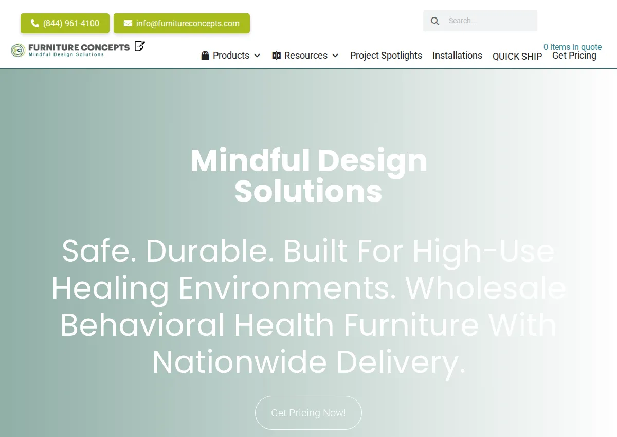 Store homepage
