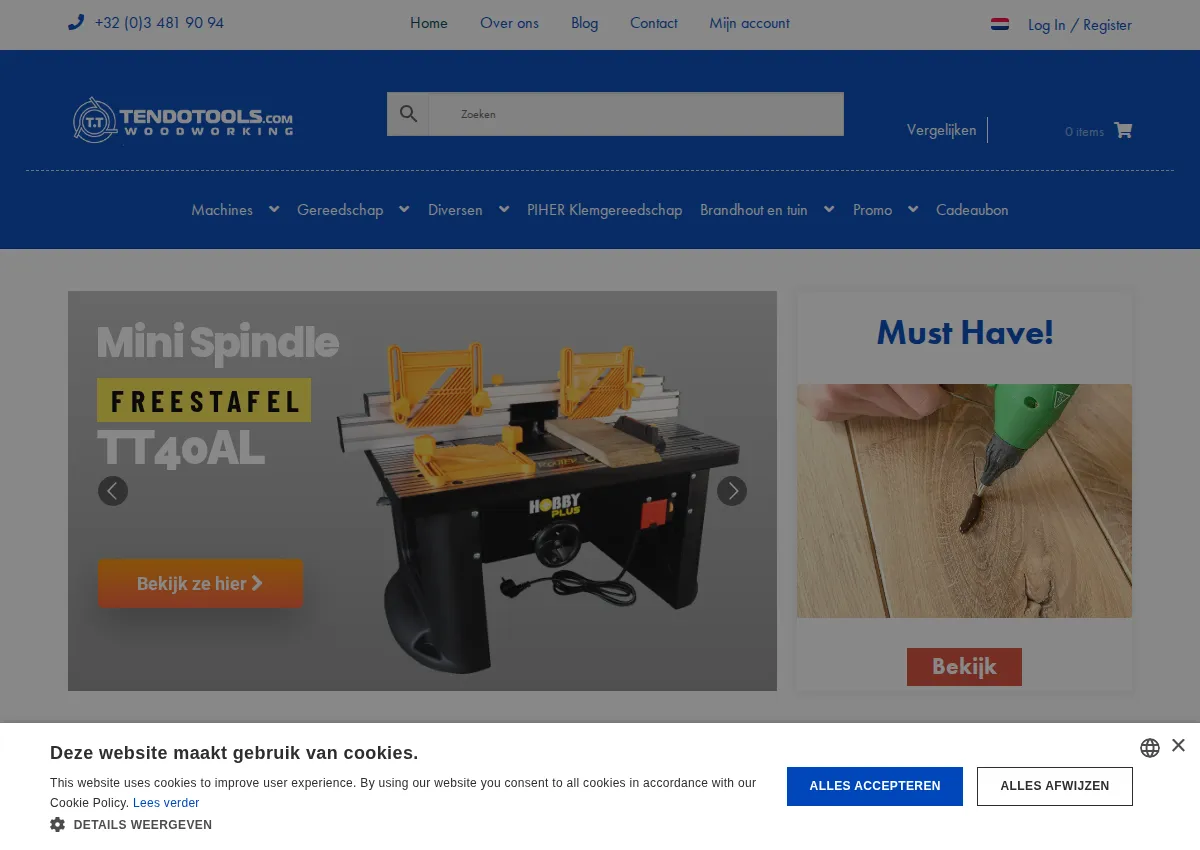 Store homepage