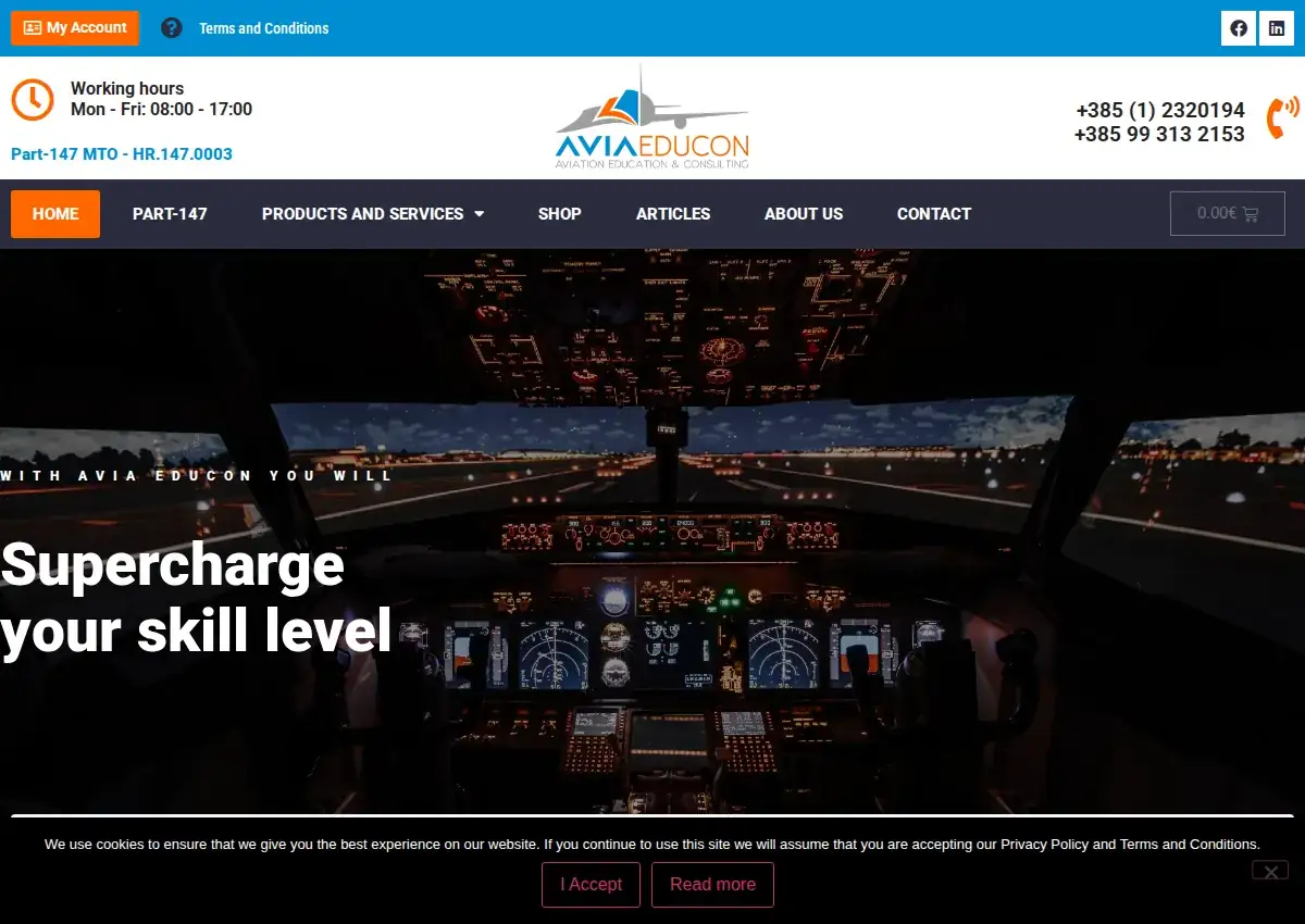 Store homepage