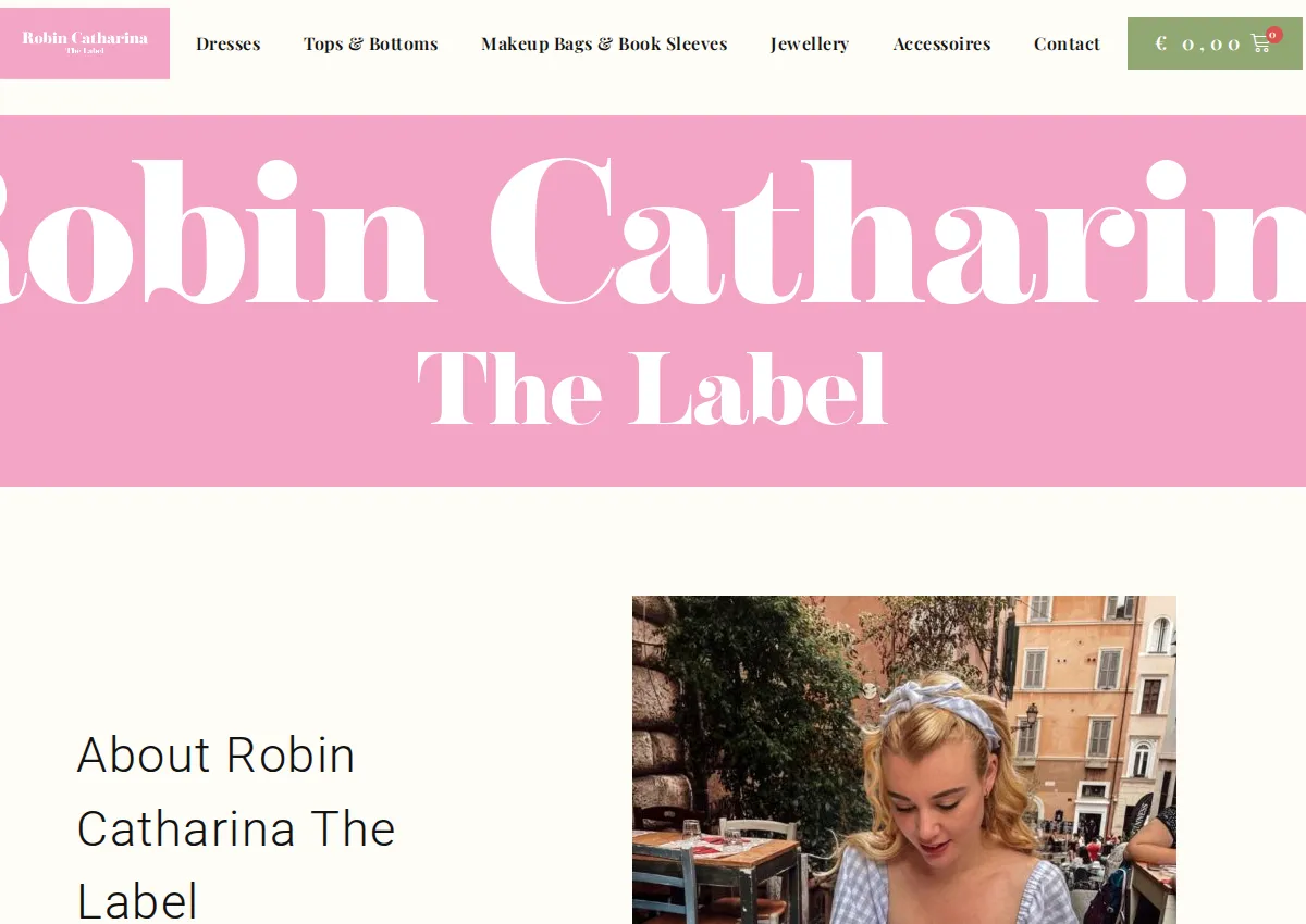 Store homepage