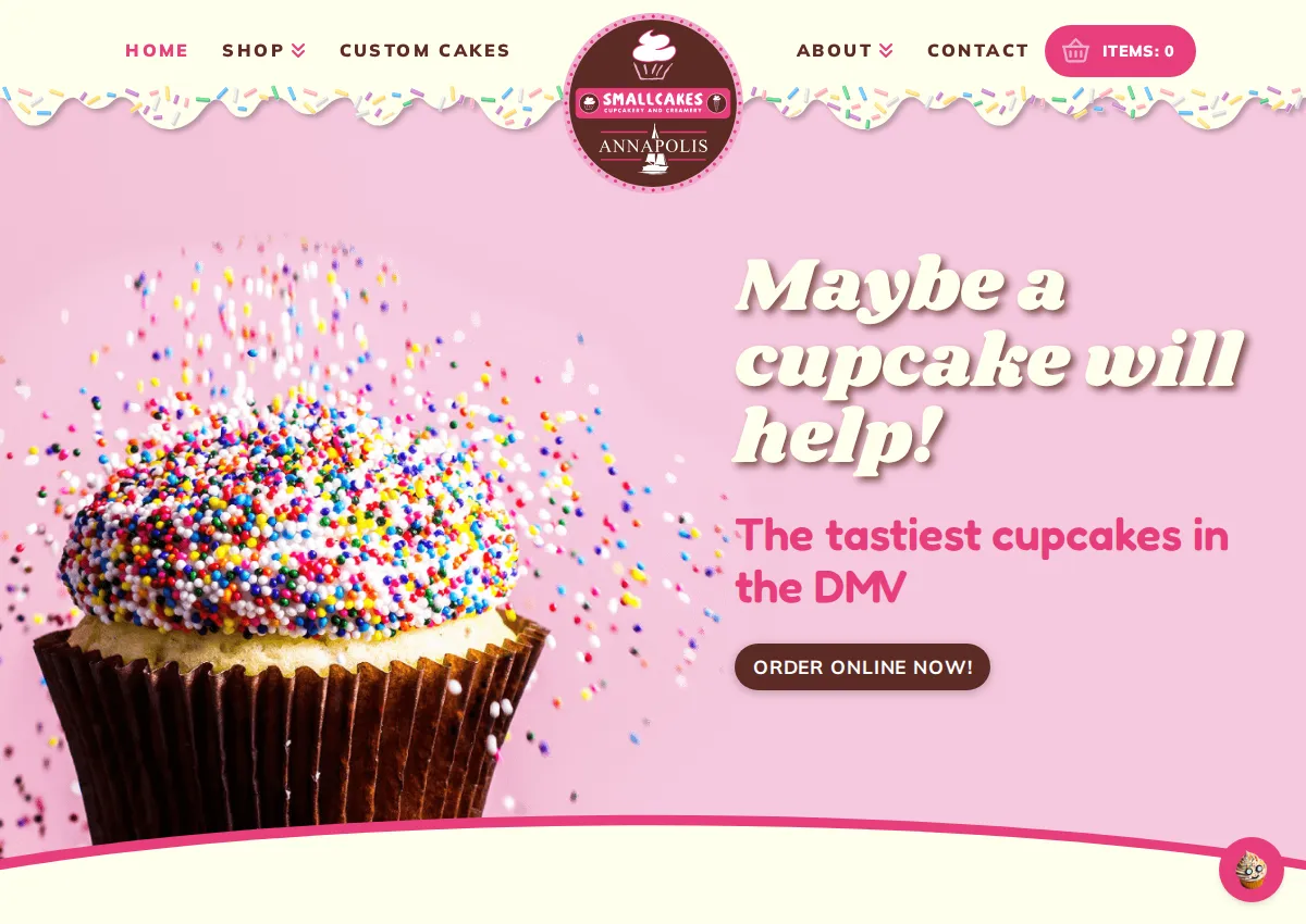 Store homepage