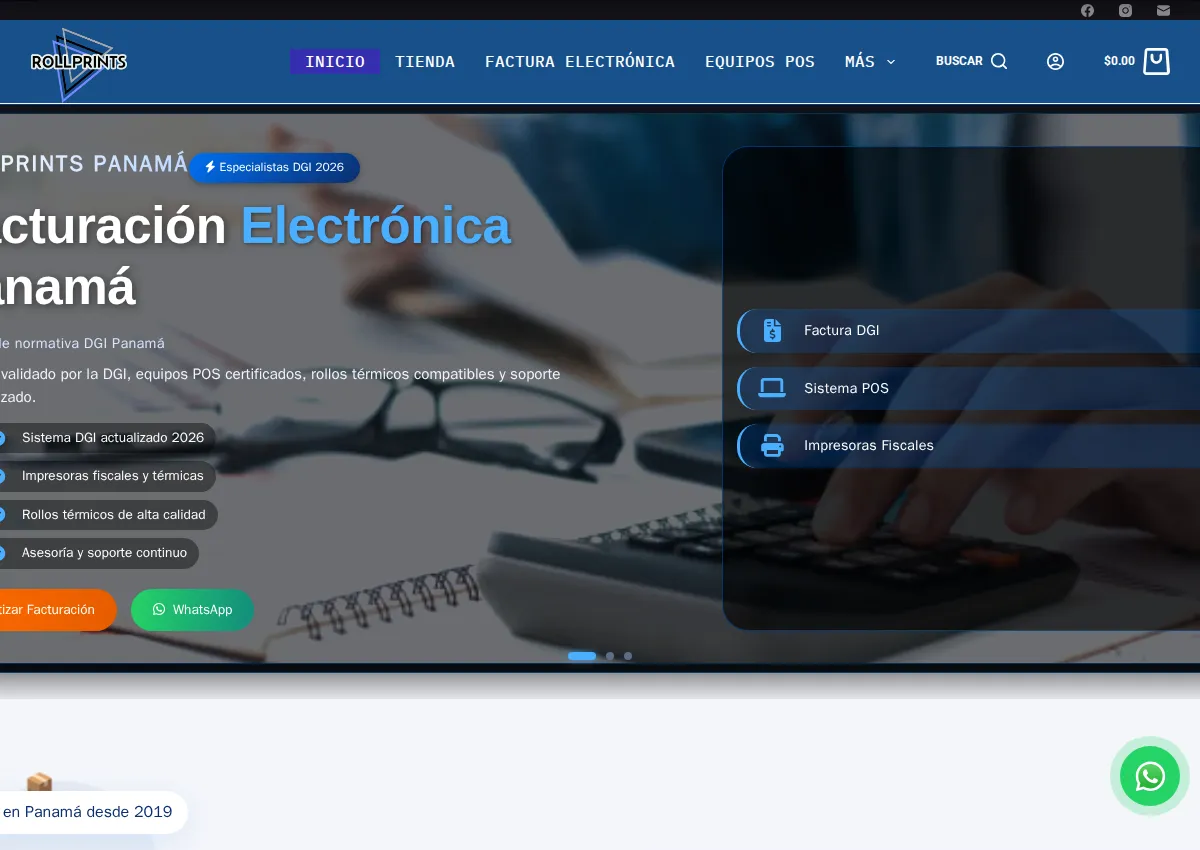 Store homepage