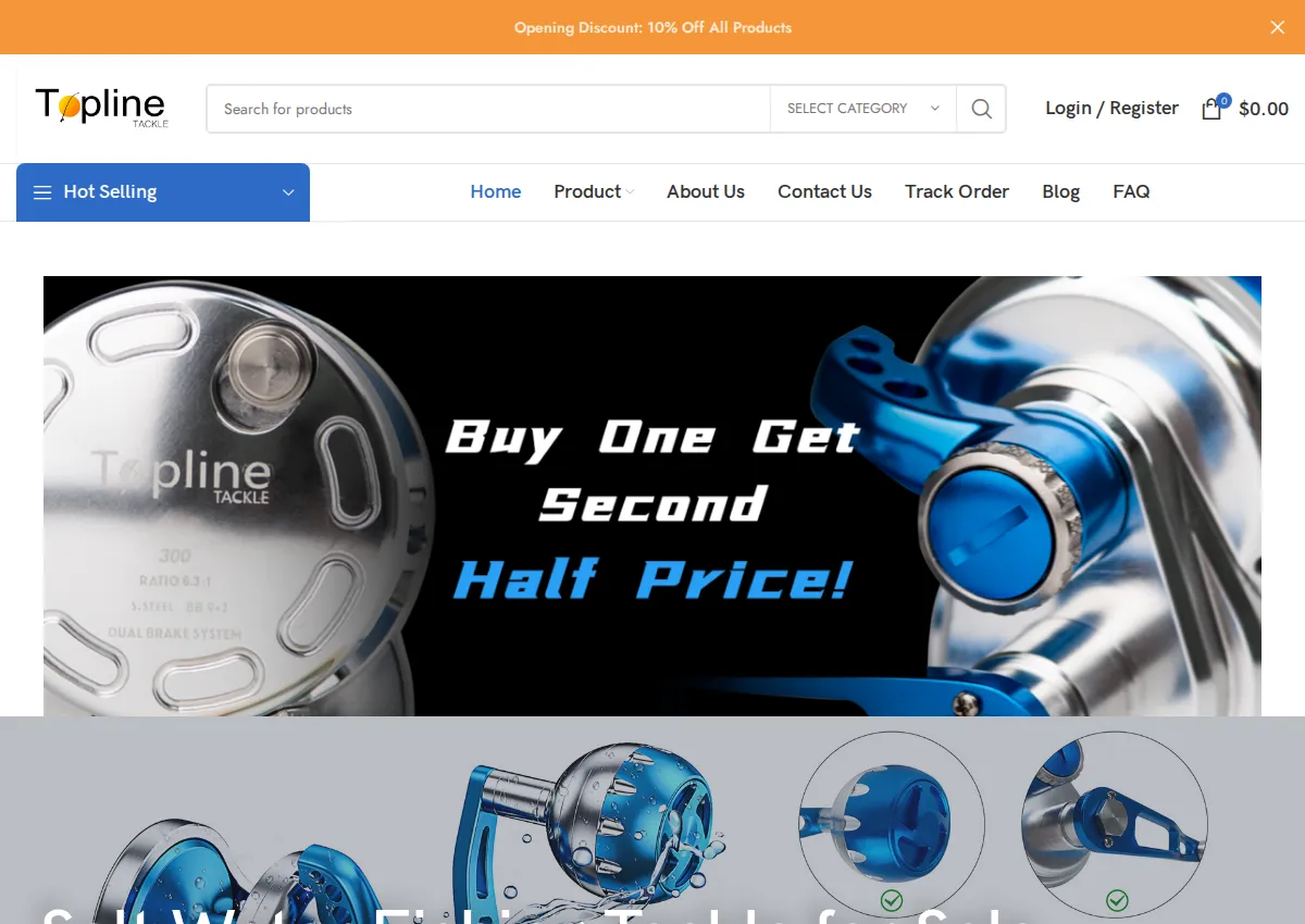 Store homepage