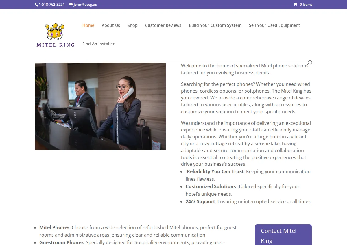 Store homepage