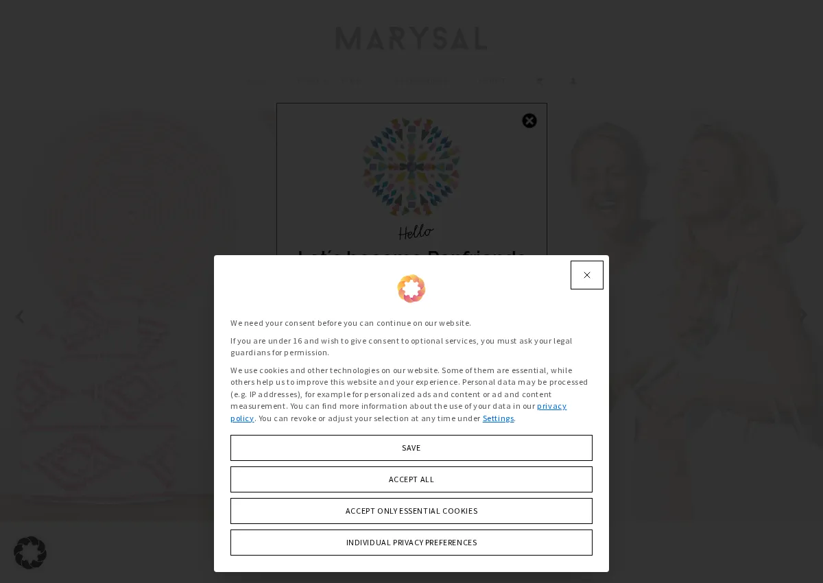 Store homepage