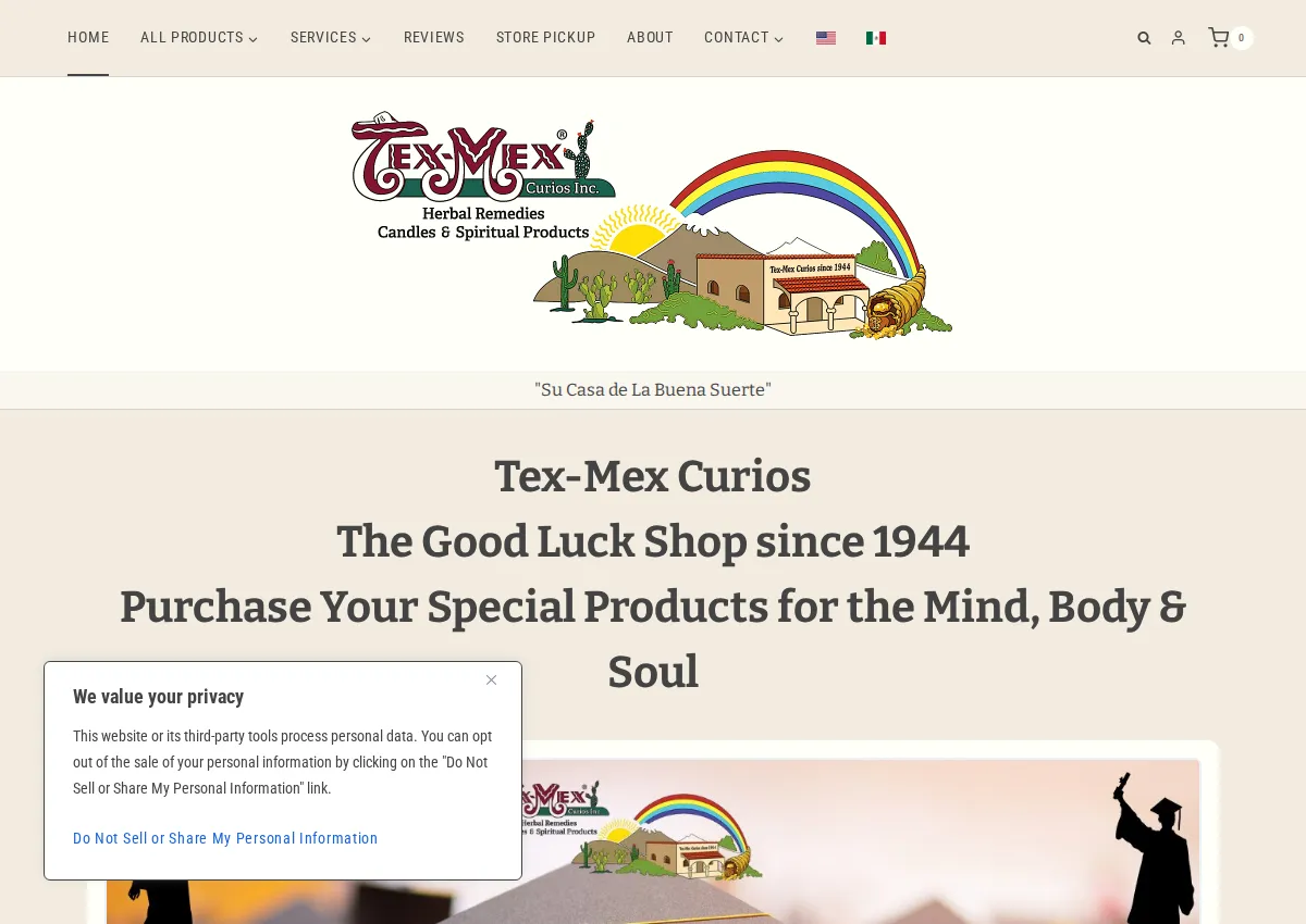 Store homepage