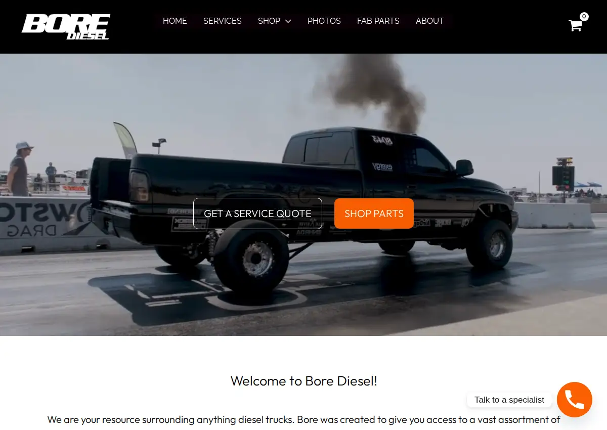 Store homepage