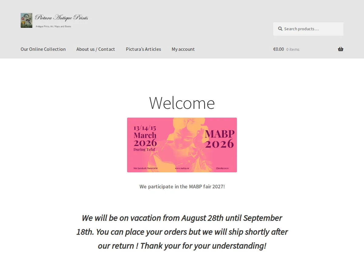 Store homepage