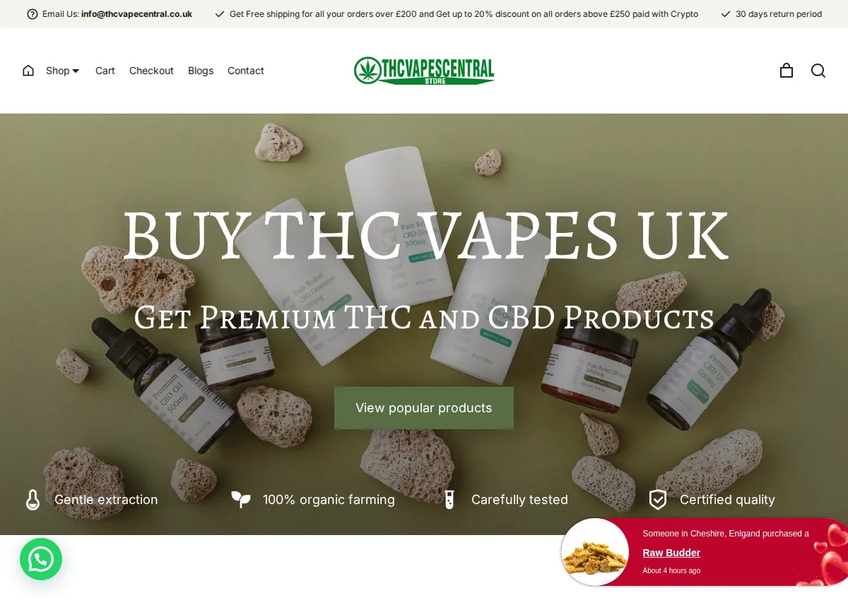 Store homepage