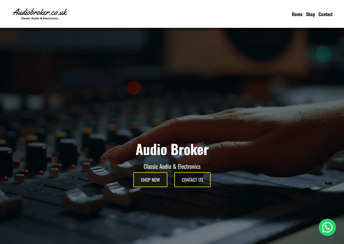 Store homepage