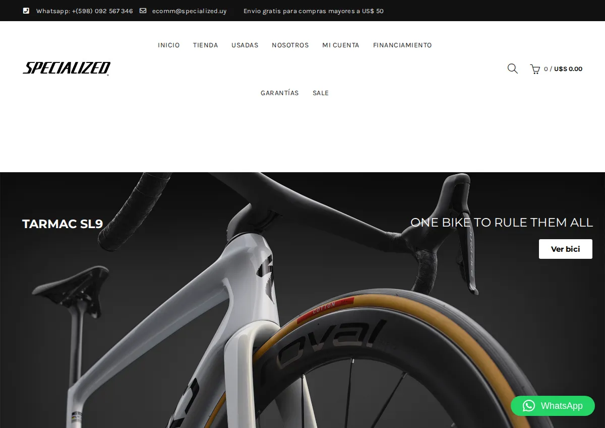 Store homepage