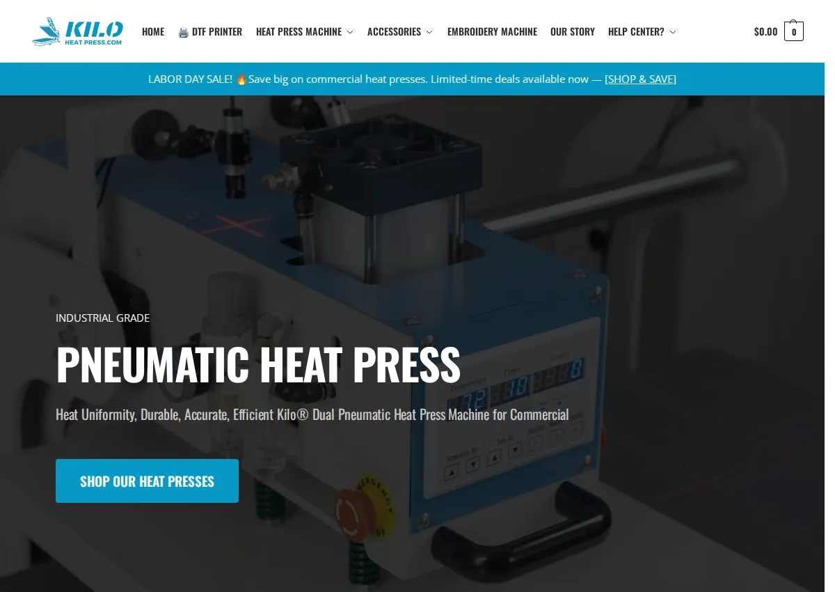 Store homepage