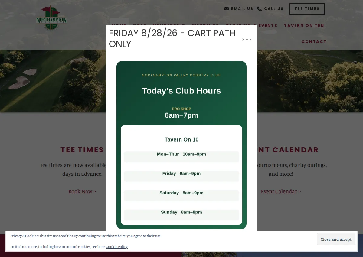 Store homepage