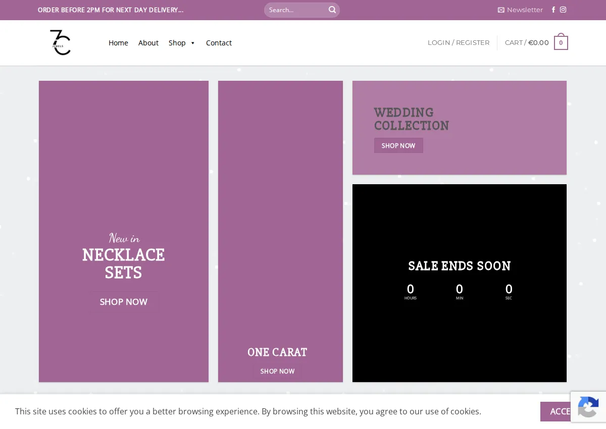 Store homepage